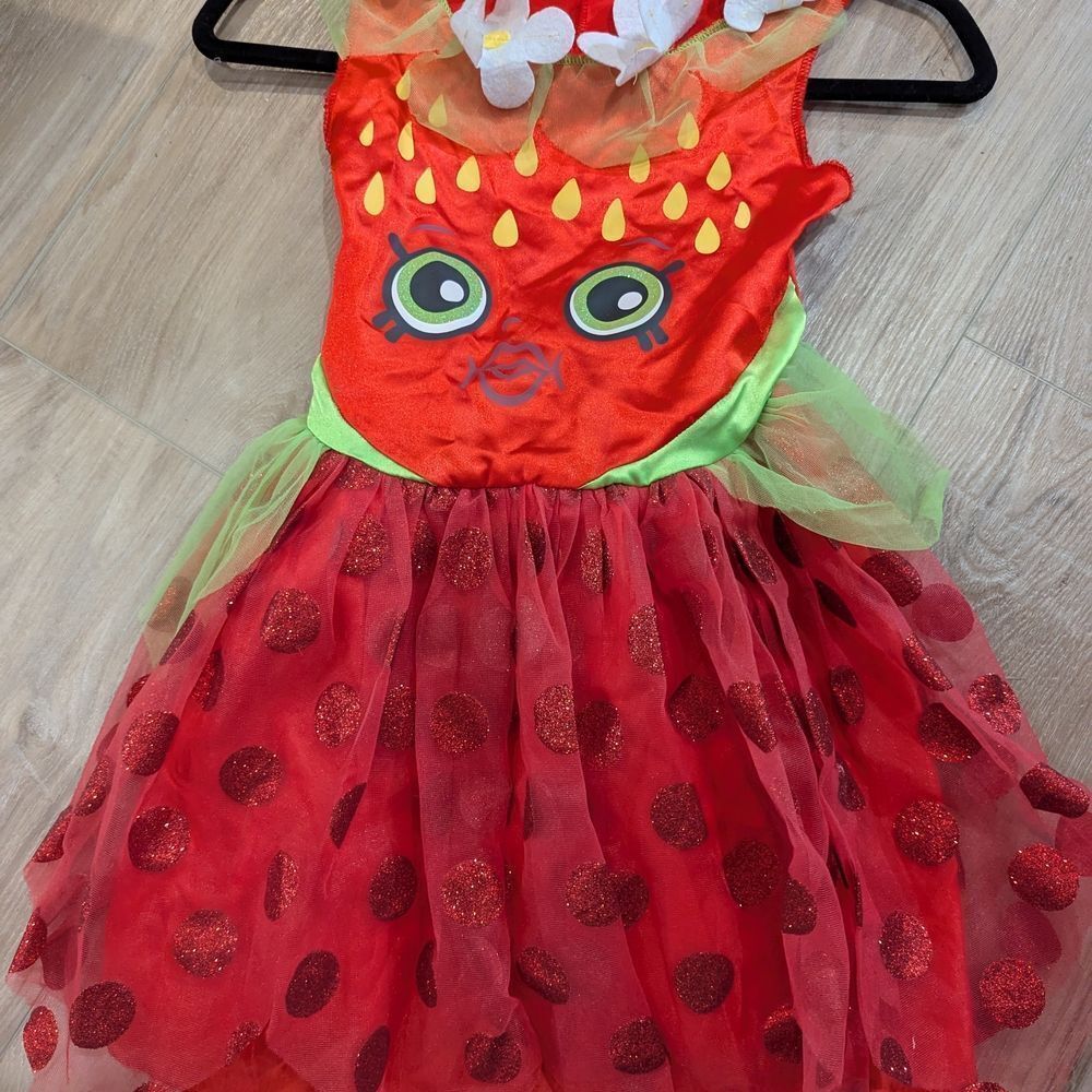 5/25 Strawberry Fairy Kids Costume & Headband